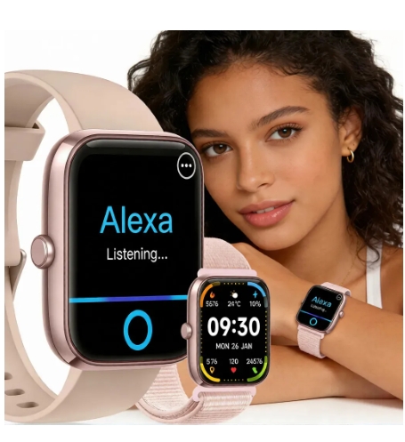 Relógio Inteligente Smartwatch Alexa Chamadas NOVANTE Masculino Feminino Esportivo