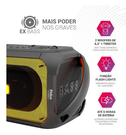 Caixa de Som PCX6700 Amplificada 650W