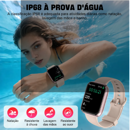 Relógio Inteligente Smartwatch Alexa Chamadas NOVANTE Masculino Feminino Esportivo