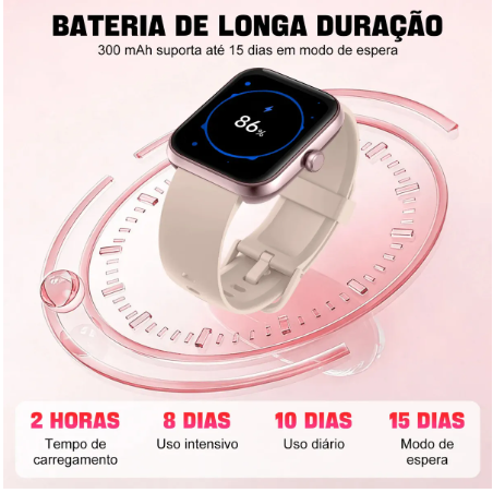 Relógio Inteligente Smartwatch Alexa Chamadas NOVANTE Masculino Feminino Esportivo
