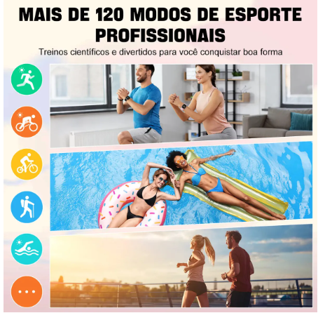 Relógio Inteligente Smartwatch Alexa Chamadas NOVANTE Masculino Feminino Esportivo
